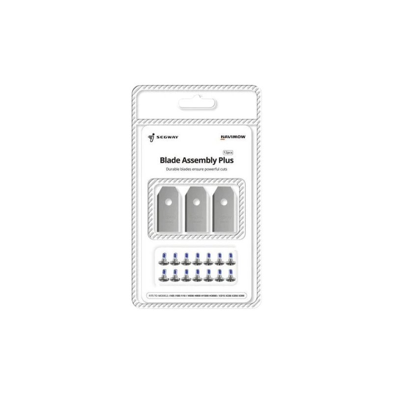 Pack 12 cuchillas Segway Navimow | Recambio robot césped