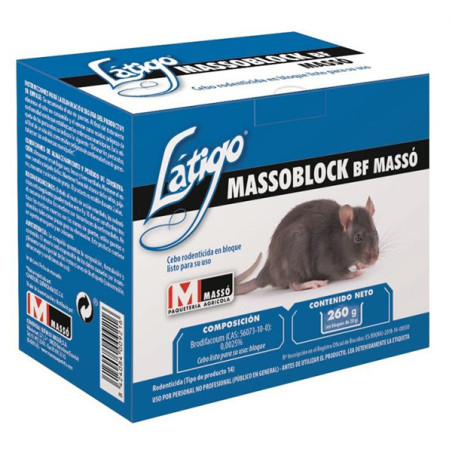Raticida Massoblock BF 260 gr Massó