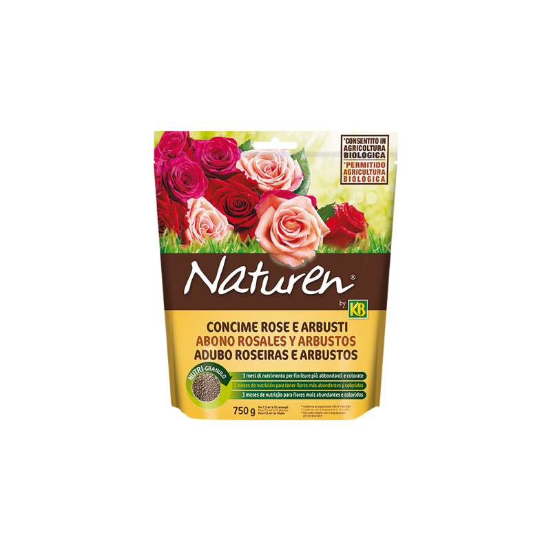 Abono para rosales y arbustos Naturen 750 gr KB
