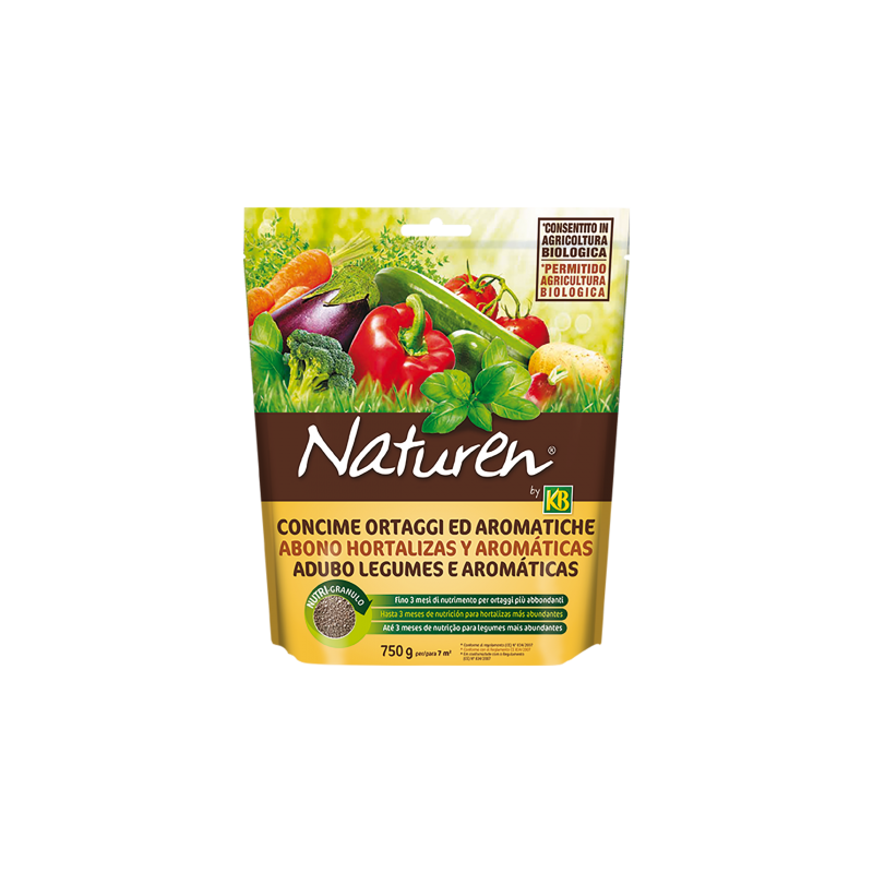 Abono para hortalizas y aromáticas Naturen 750 gr KB
