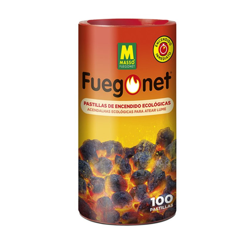 Pastillas de encendido ecológicas 100 ud FuegoNet