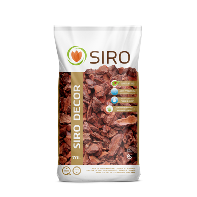 Corteza de pino 70 L 8/15 Siro