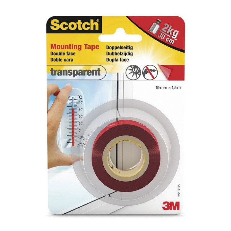 Cinta adhesiva doble cara 19 mm x 1,5 m Scotch