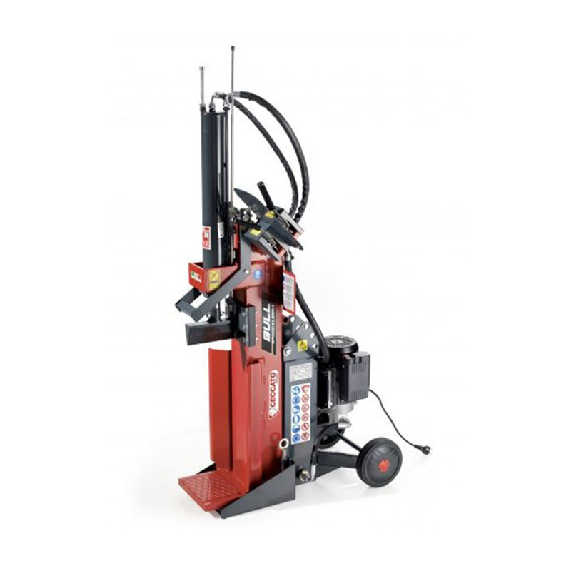 Astilladora de Leña Eléctrica Ceccato Bull SPLE10-POL – 10 Toneladas, Multiposición y Doble Velocidad