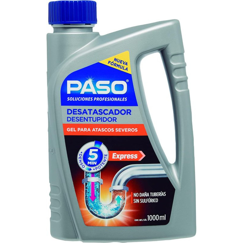Desatascador para atascos severos 1L Paso