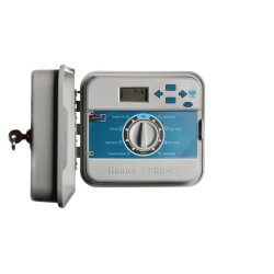 Programador de riego interior 4 estaciones ampliable PC-401i-E Hunter