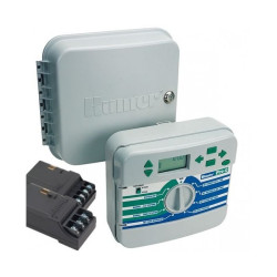 Programador de riego interior 4 estaciones ampliable PC-401i-E Hunter