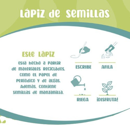 Lápiz semillas de Garden Pocket