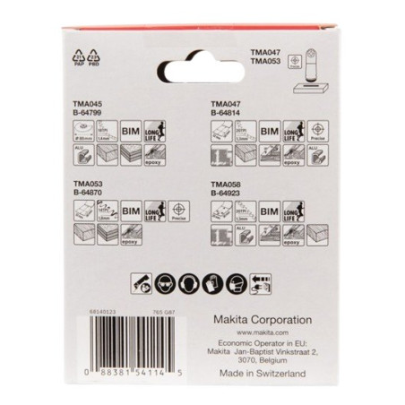Juego de cuchillas multiherramienta Makita