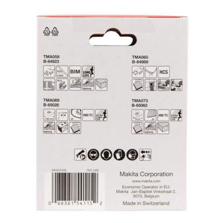 Juego de cuchillas multiherramienta Makita